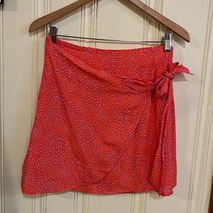 Mango tie-able floral skirt